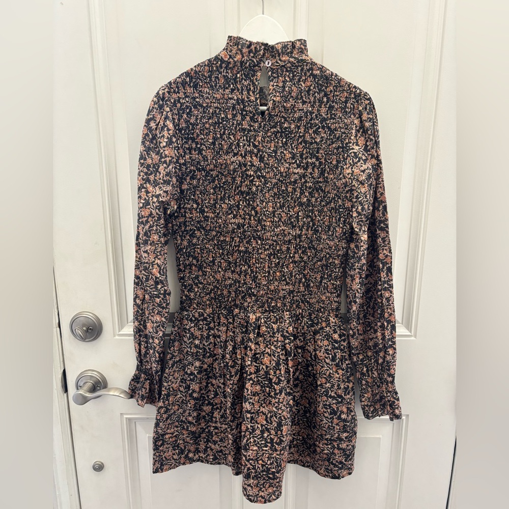 Cleobella Floral Smocked Mini Dress L - Picture 6 of 10